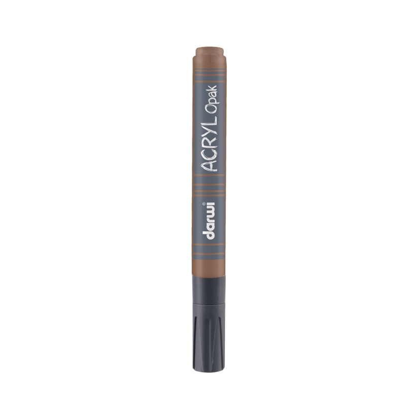 Darwi Acryl Opak acrylstift dik (3mm), 6ml, Cacao (810)