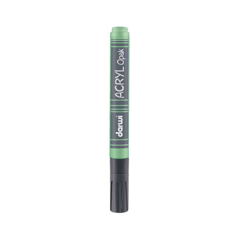 Darwi Acryl Opak acrylstift dik (3mm), 6ml, Permanent Groen (612)