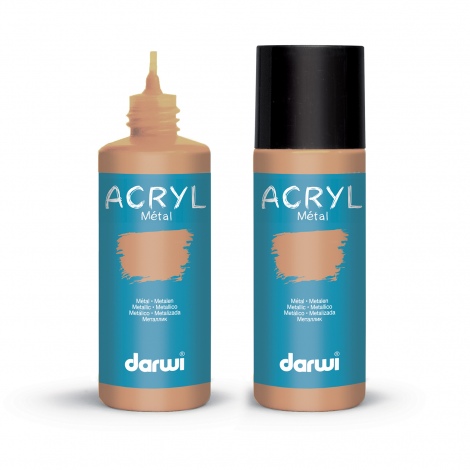 Darwi Acryl Metallic acrylverf, 80ml, Brons (058)