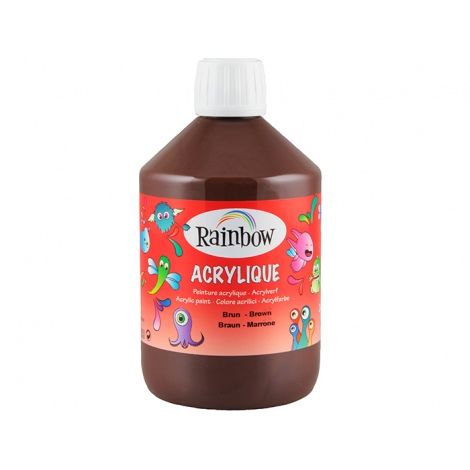 Darwi Rainbow, Acrylique mate 500 ml brun