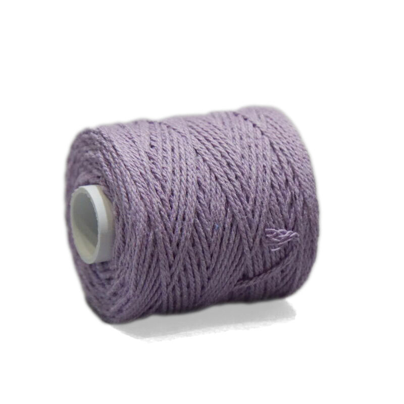 Fil coton (1mm) pour bandes d'amitié 50gr (~45m), lilas