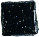 Mosaïques en verre, 10x10mm, 200g/300 pces, Noir