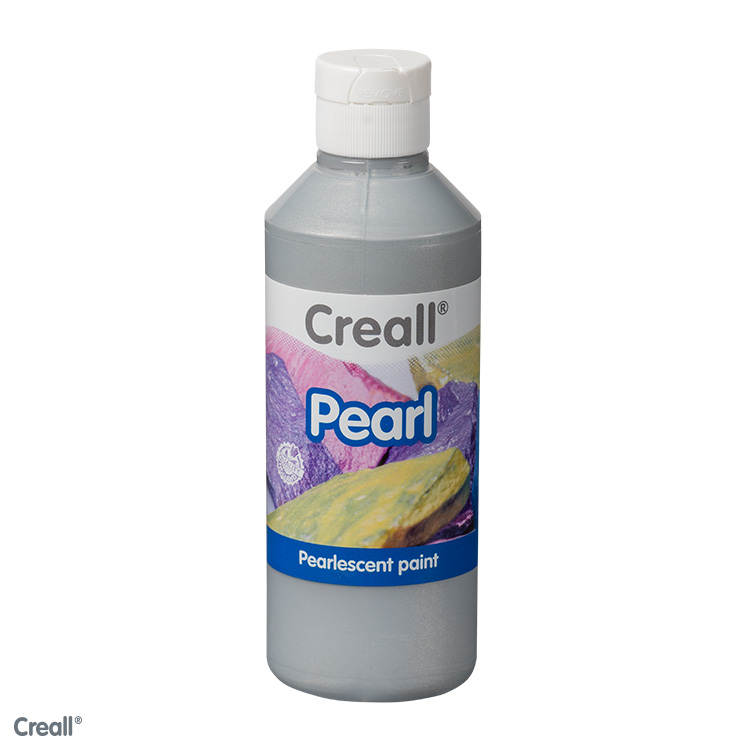 Creall Pearl, iriserende parelmoerverf, 250ml, zilver