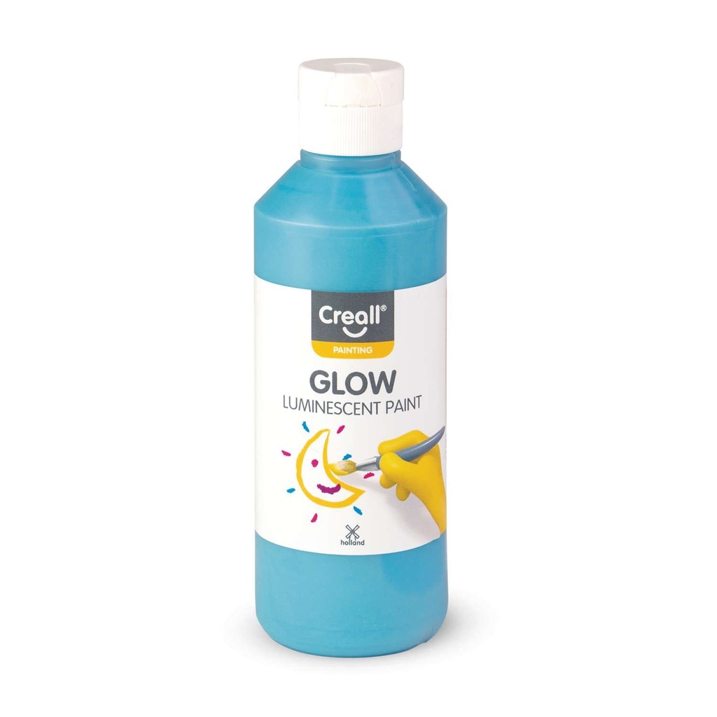 Creall Glow, peinture lumineuse, 250ml, bleu