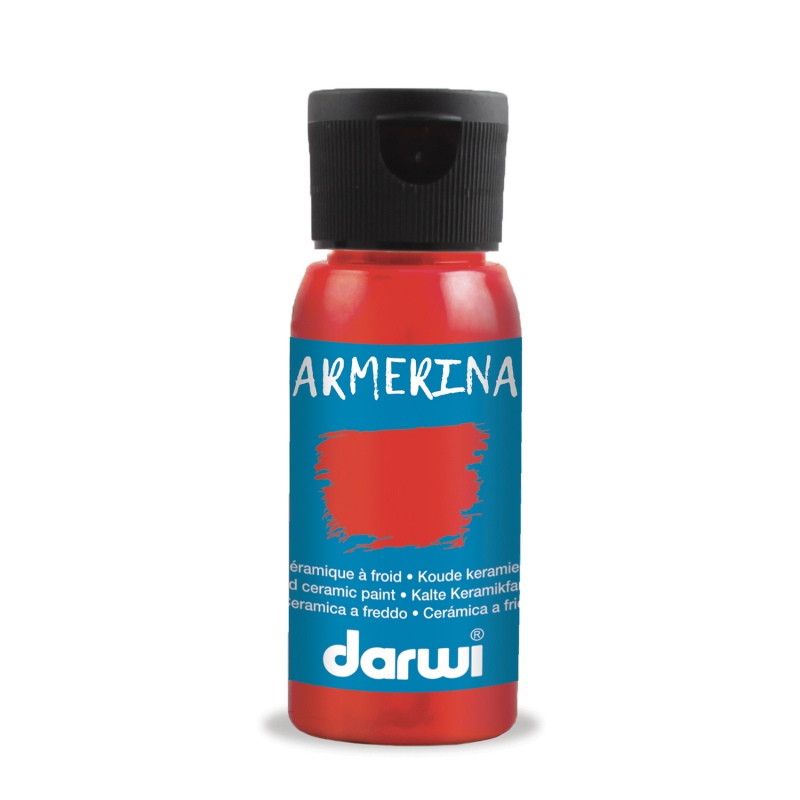 Darwi Armerina koude keramiekverf, 50ml, Karmijnrood