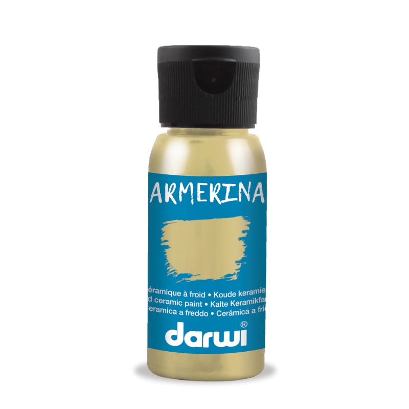 Darwi Armerina koude keramiekverf, 50ml, Goud