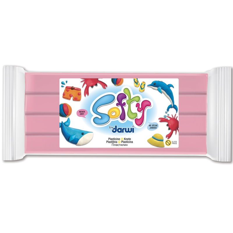 Darwi Softy Boetseerklei 500gr, Roze