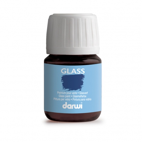 Darwi glass, peinture en verre, 30 ml - Orange