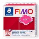 Fimo soft pâte à modeler 57g rouge cerise