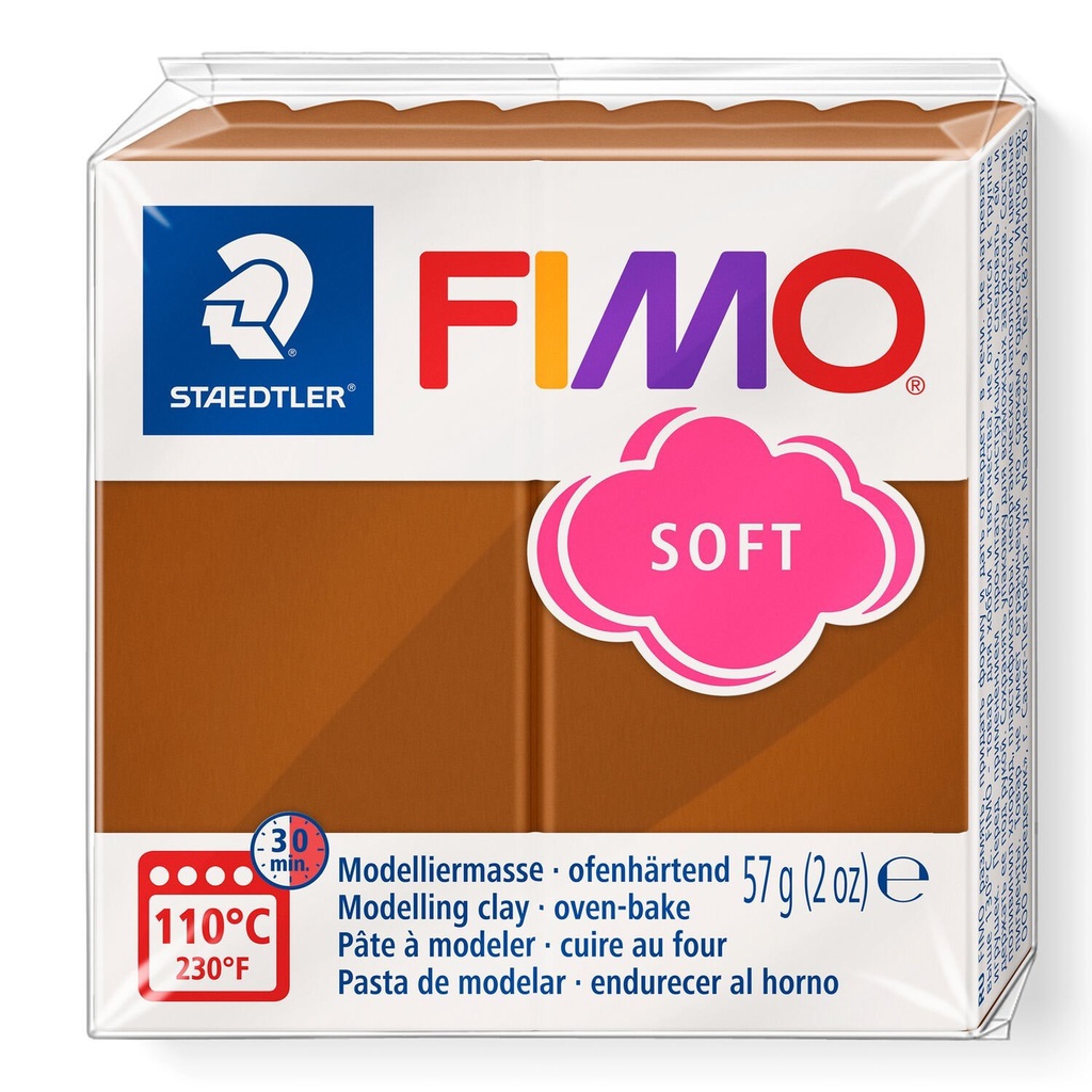 Fimo soft Boetseerklei, caramel, 8020-7, 57g