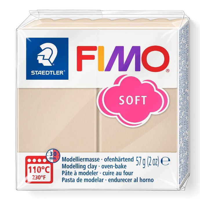 Fimo soft boetseerklei, 57gr - sahara