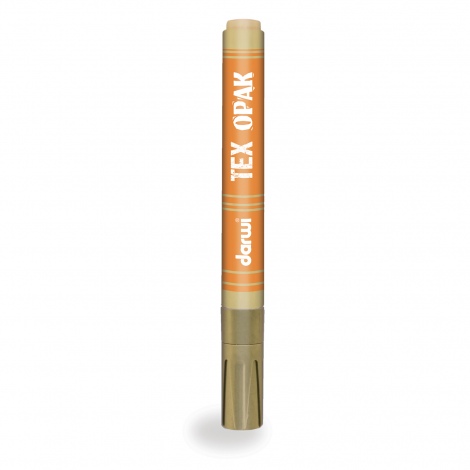 Textielstift Darwi tex opak, lijndikte 2mm - 6ml - goud