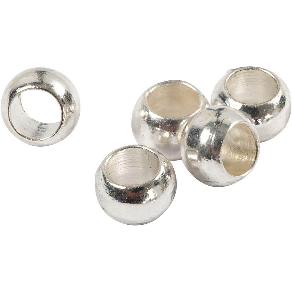 Perles à écraser 2,50mm, Argent - 100 pièces