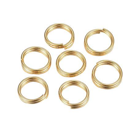 Splitring Goud, 5 mm - 100 Stuks