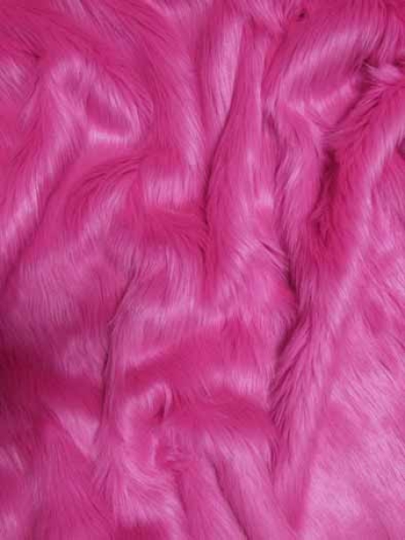 Peluche, largeur 150cm Fuchsia