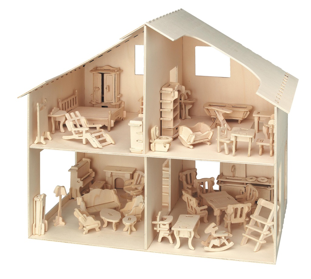 Kit Maquette 3-d Maison de Pouppée