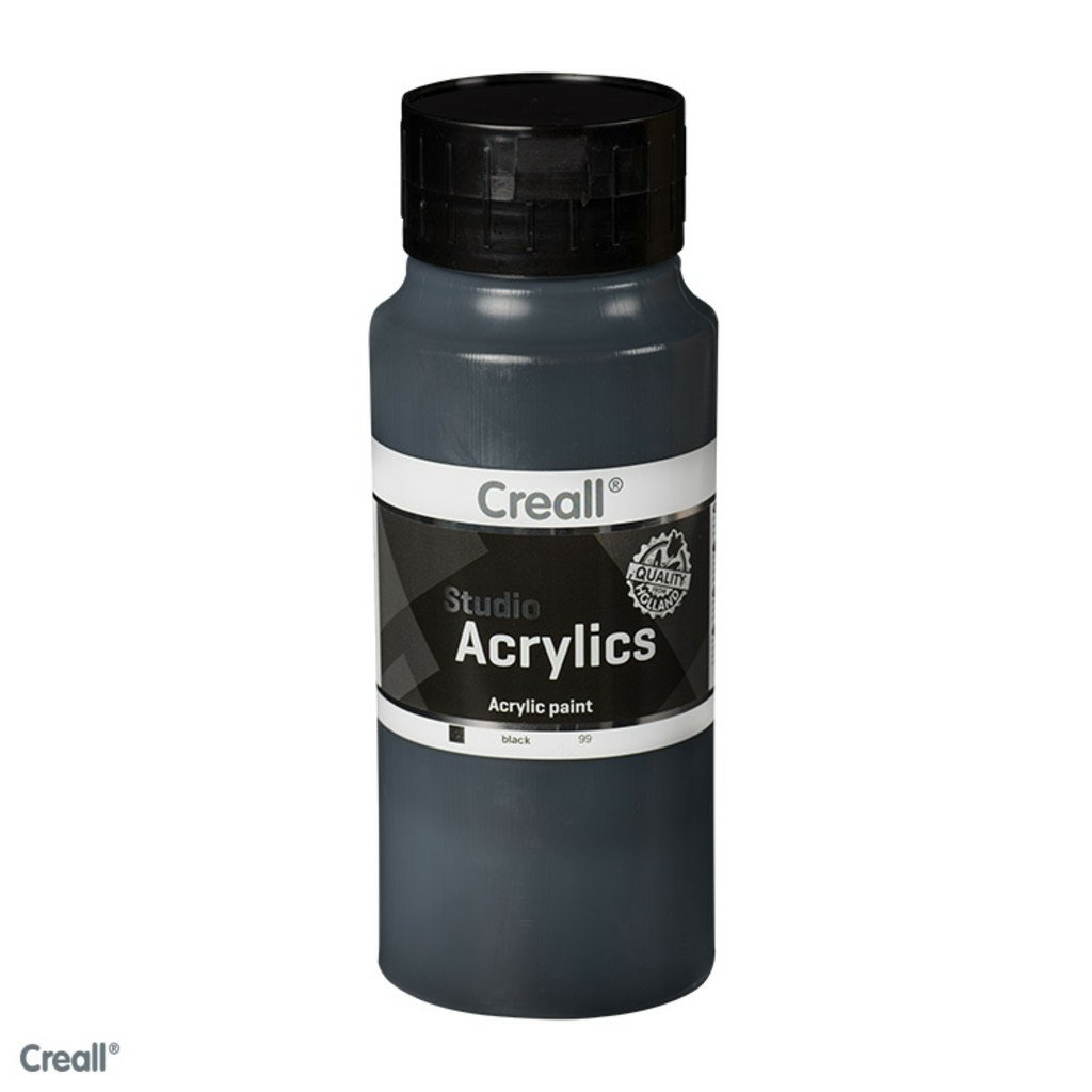 Creall Studio Acrylics 1000ml - Noir