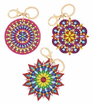 Crystal Art Keyring Mandala's