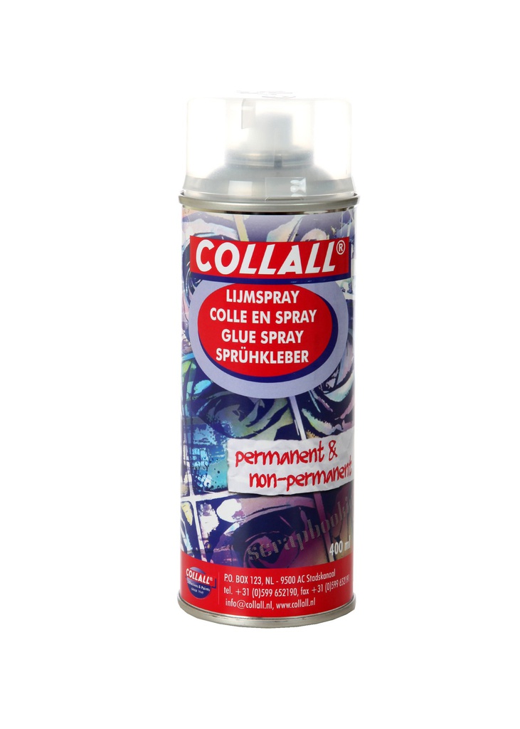 Collall Lijmspray, tijdelijk of permanent, 400ml