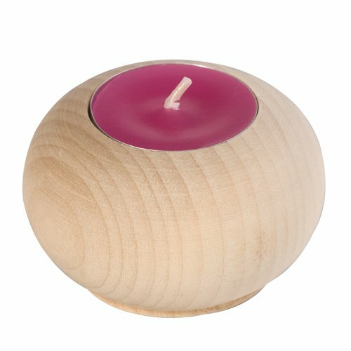 Bougeoir en boule, 7cm, hêtre