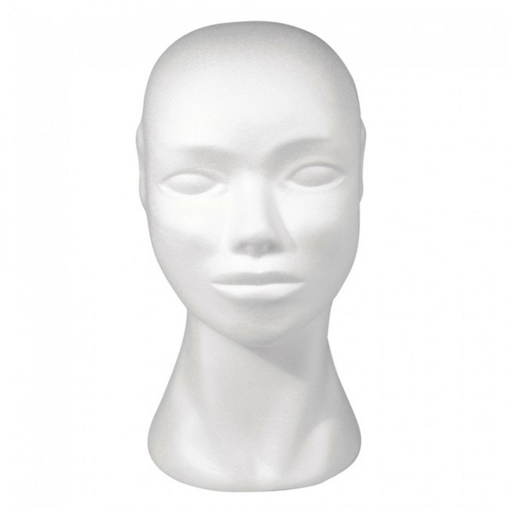 Tête Femme Frigolite H 25 cm