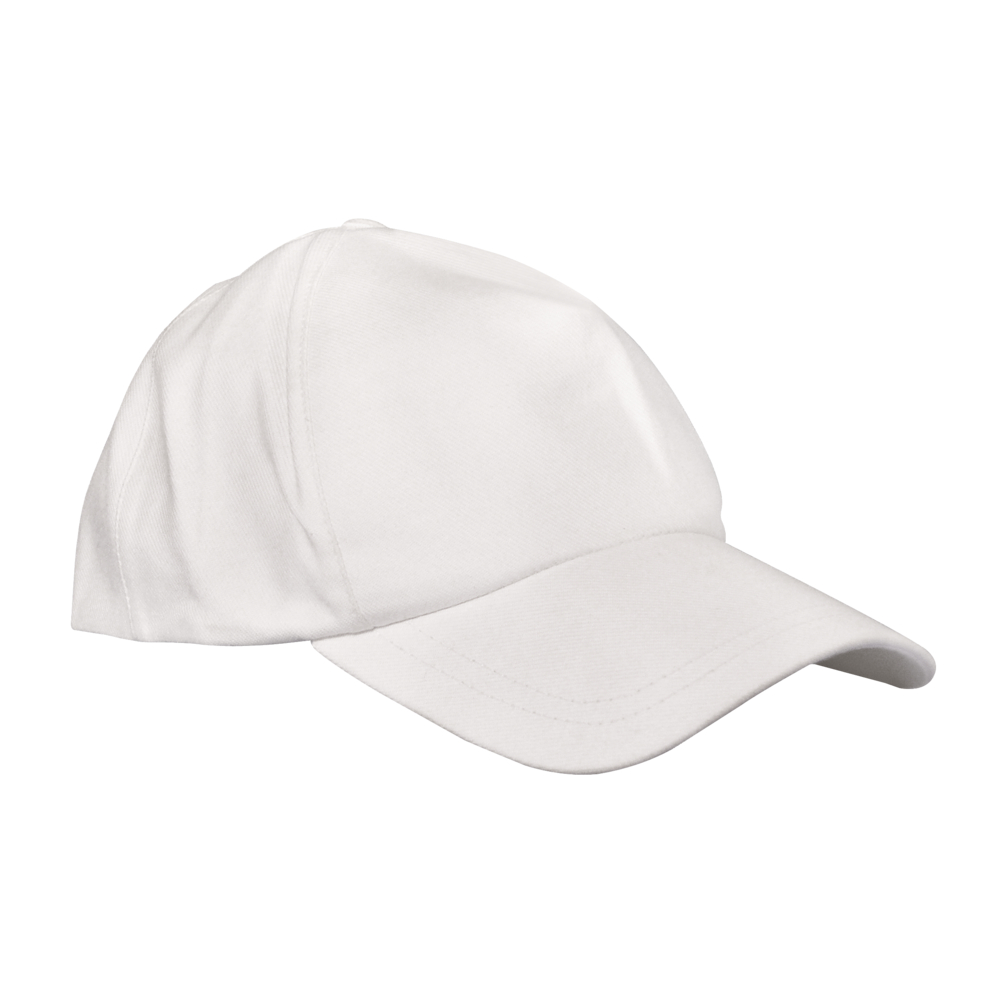 Baseballcap wit - met velcrosluiting