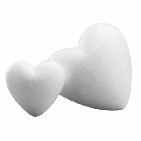 Coeur Frigolite - 5cm - 10 pièces