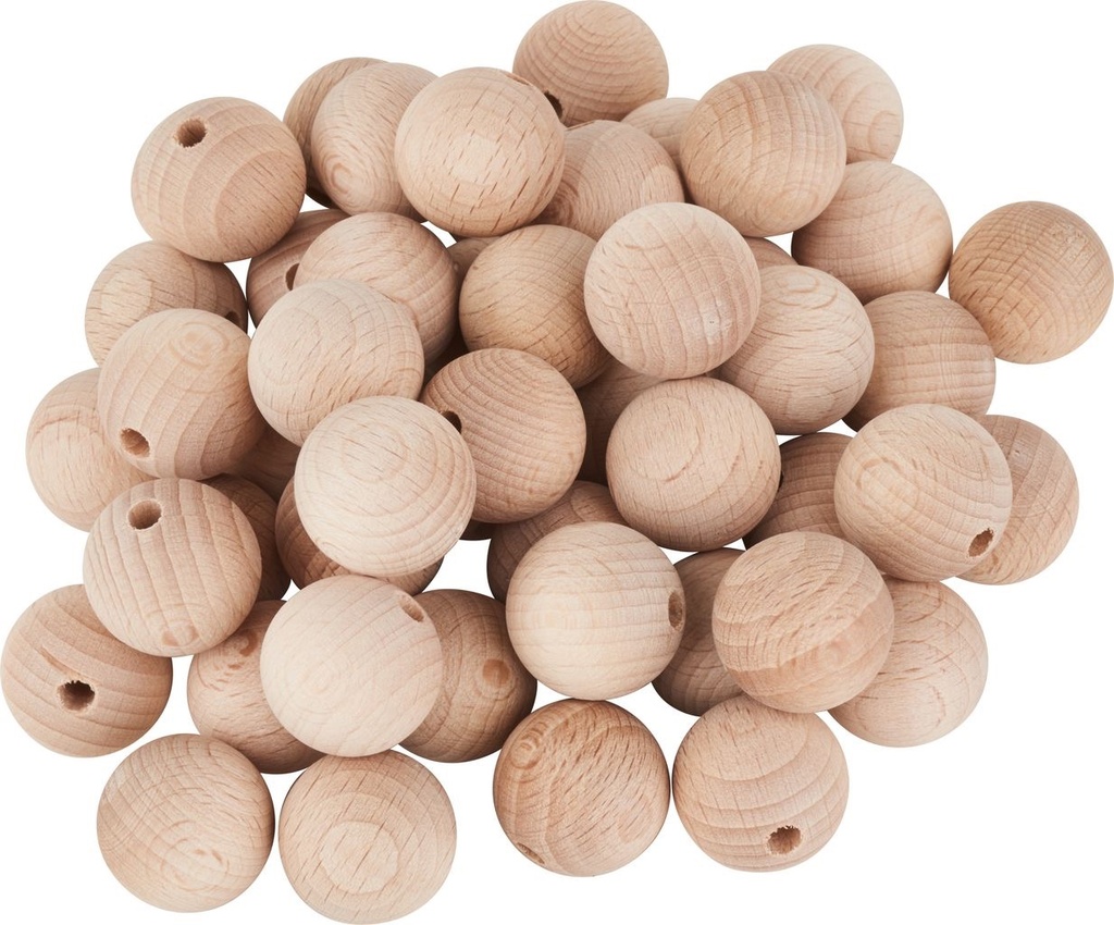 Boules en Bois 20mm, 50pc