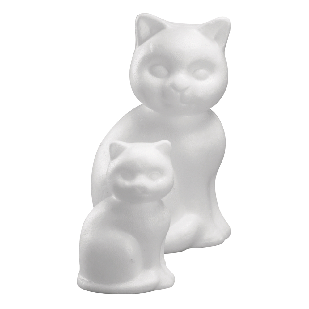 Chat en polystyrène, 13 cm