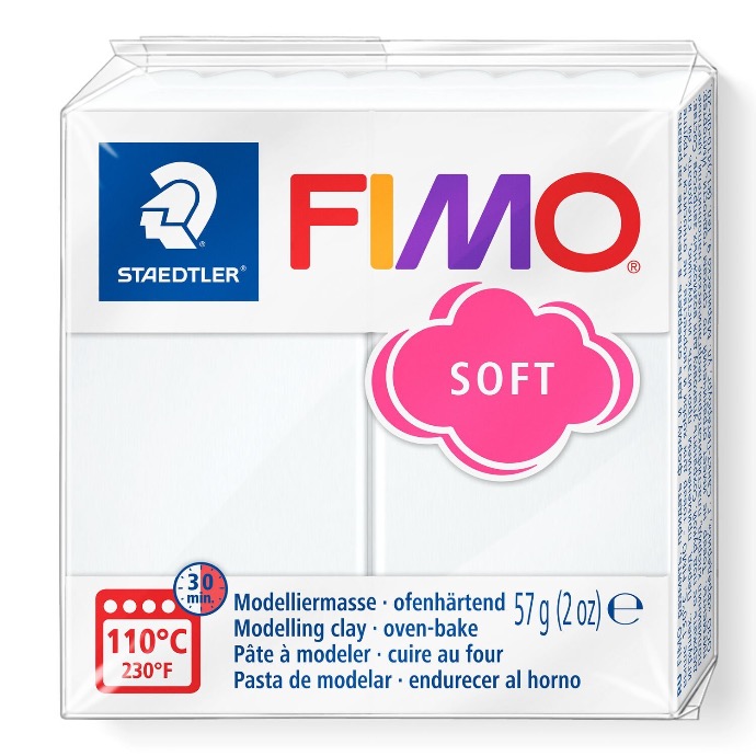 Fimo soft pâte à modeler 57g blanc