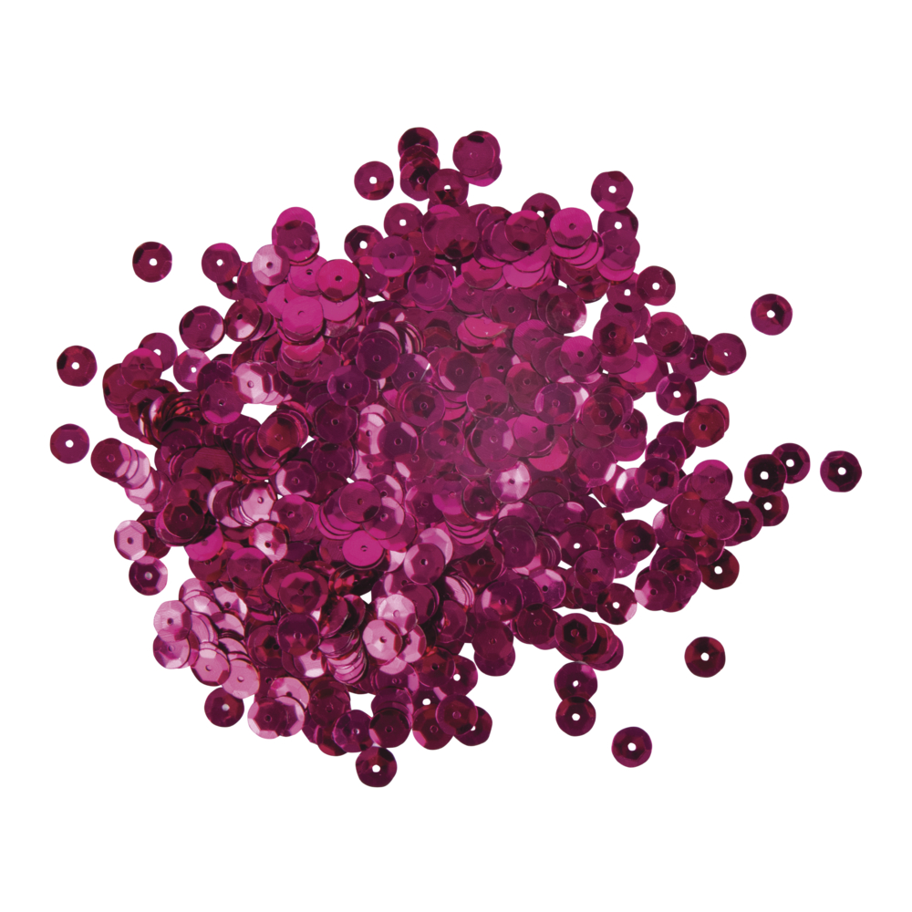 Paillettes bombées, 6mm ø, rouge lilas, boîte 4000pces