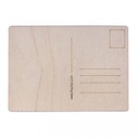 Houten postkaart, 14.8x10.5 cm - 2 stuks