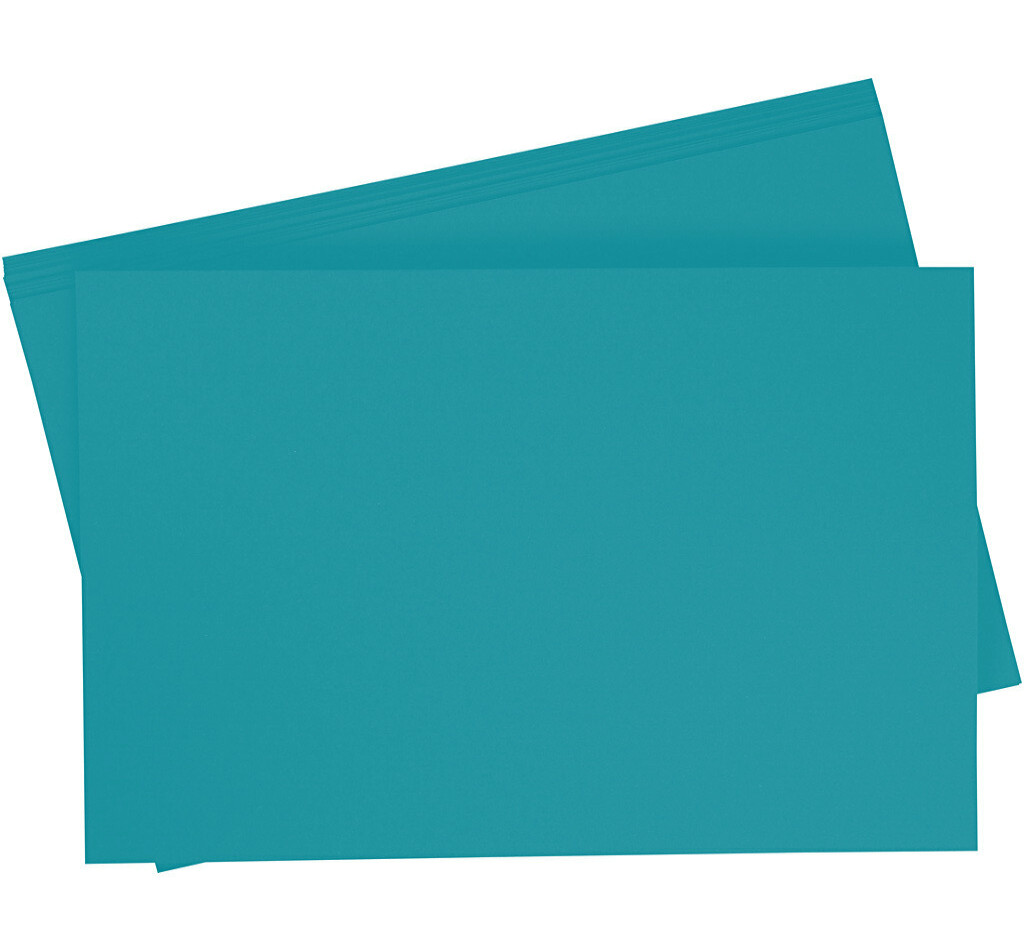 Fotokarton 300g/m², 50x70cm, 10 vellen, Turquoise (38)