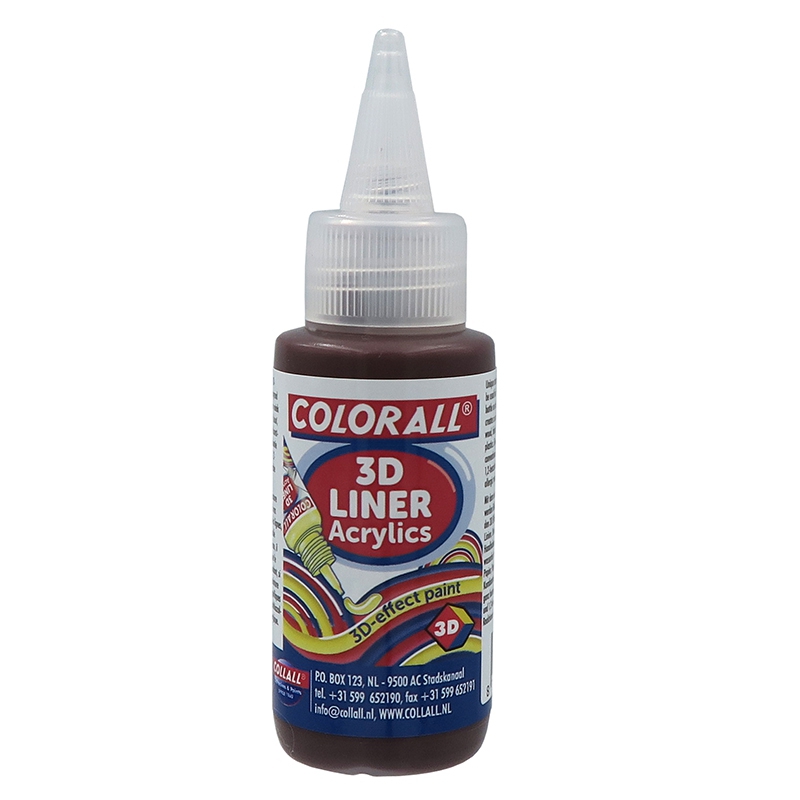 Collall Acrylics 3D Liner 50ml Bruin