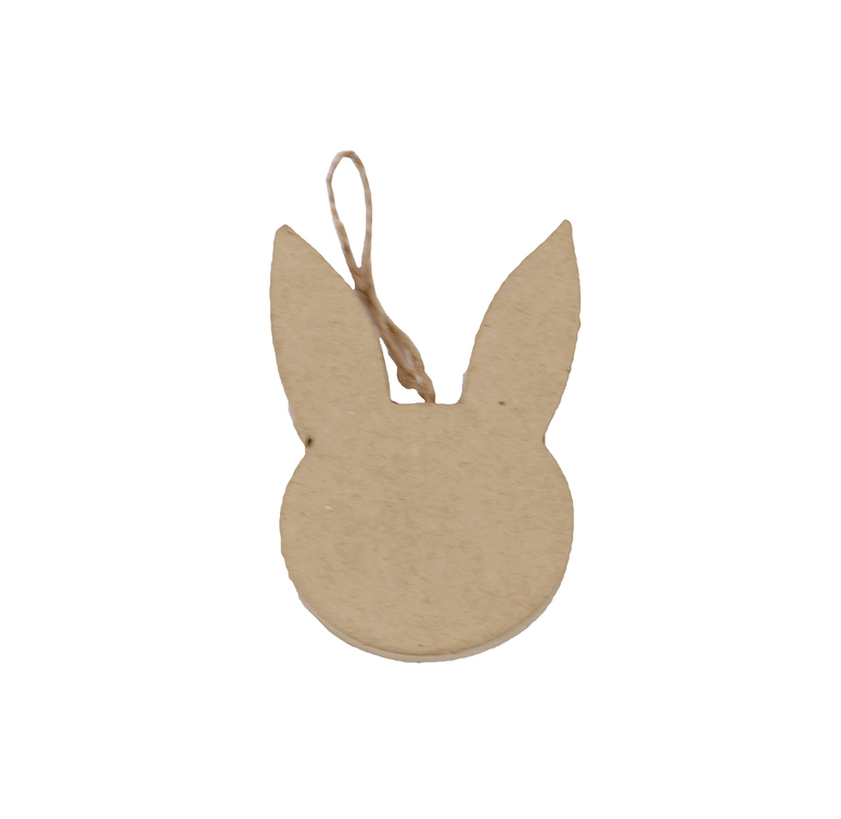 Décopatch Déco - Flat rabbit head to hang