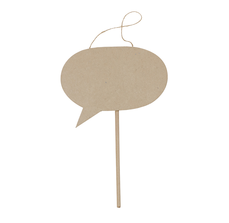 Décopatch Deco - Speech bubble on stick