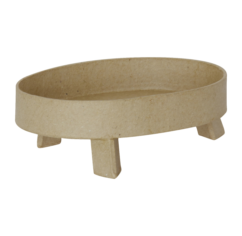 Décopatch Plateau Oval tray 3 legs