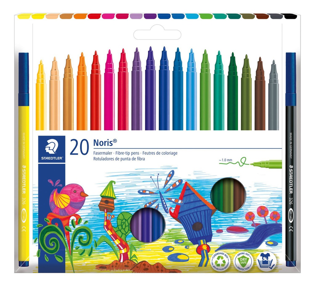 Staedtler Noris feutre - set 20 pc étui carton