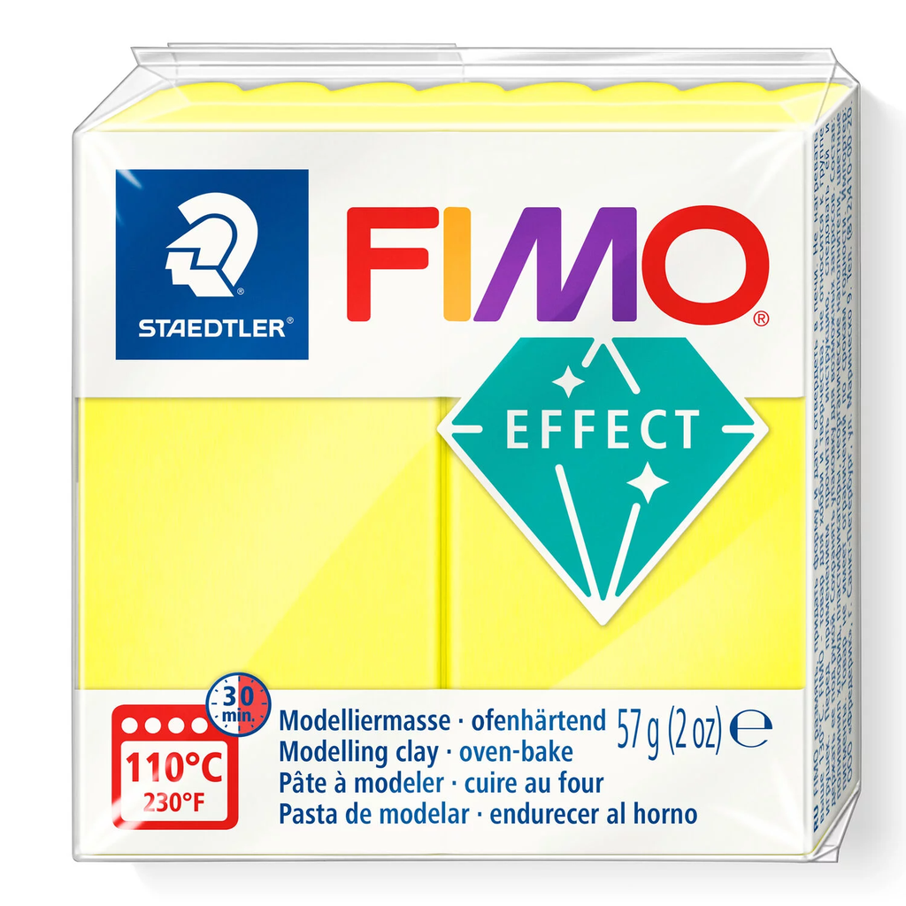 Fimo effect neon 57 gr jaune