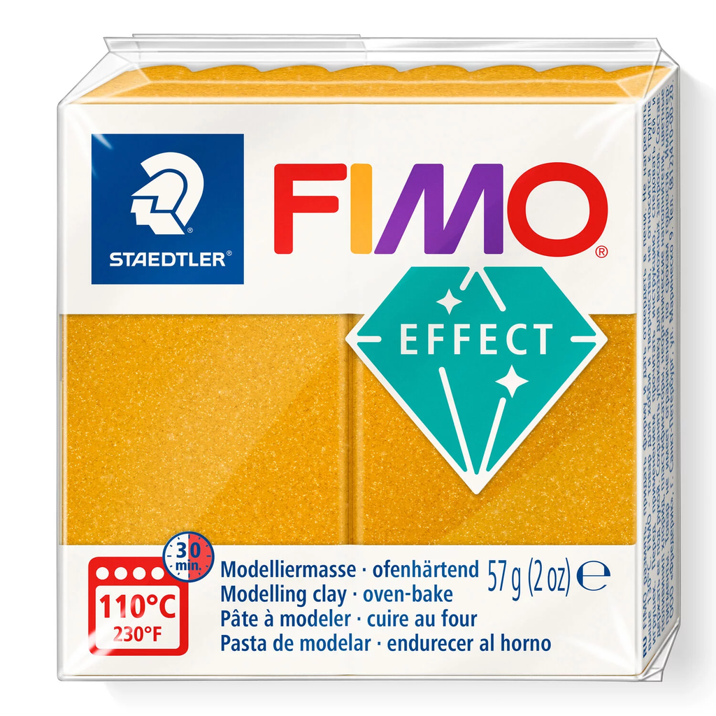 Fimo effect boetseerklei, 57gr - goud**