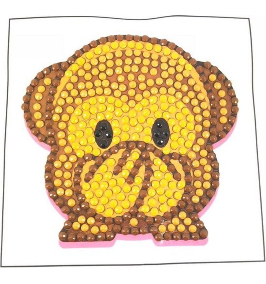 Crystal Art Motif 9x9cm, Monkey