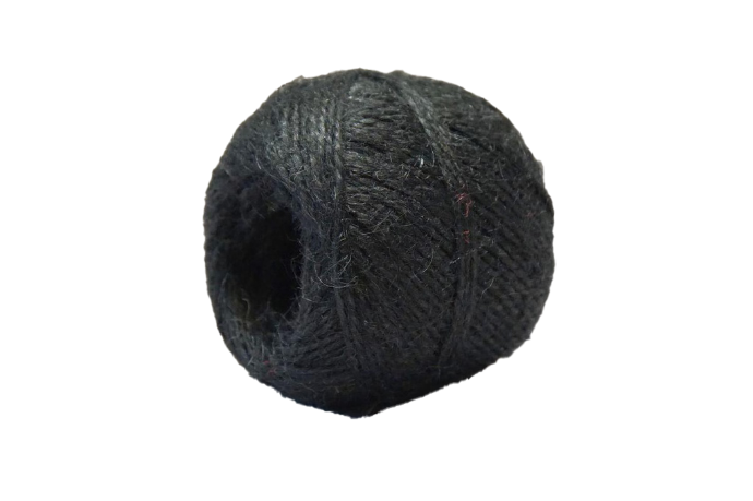 Corde de Jute 2-fils - 100 gr - Noir