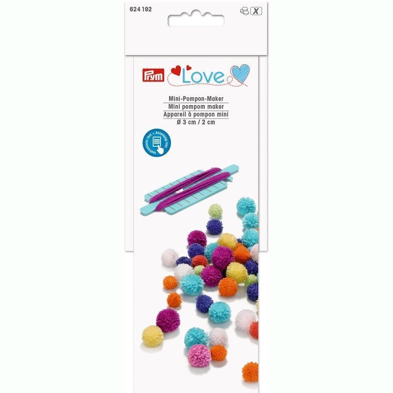 Prym Love Mini-pompon-maker mint, 1 stuk