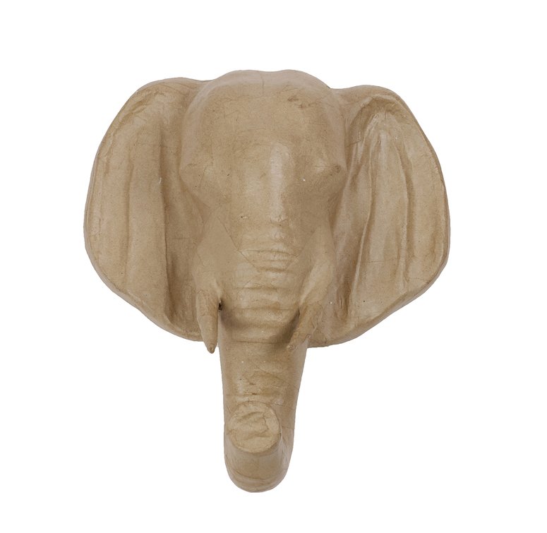 Décopatch Animaux moyens Trophée Eléphant (31x16,5x36cm)