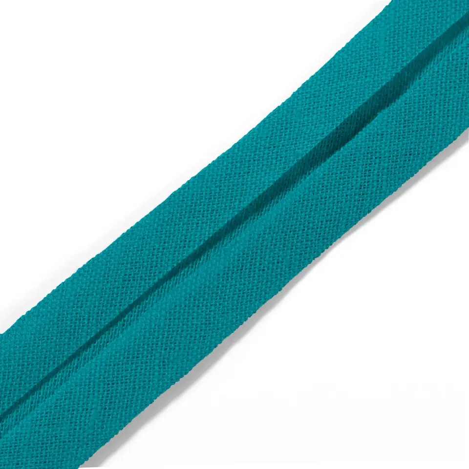 Biaisband Katoen 40/20 mm - 30m - turquoise