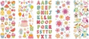 Briljant-stickers summer party 10x23cm, verschillende ontwerpen - 5 vel