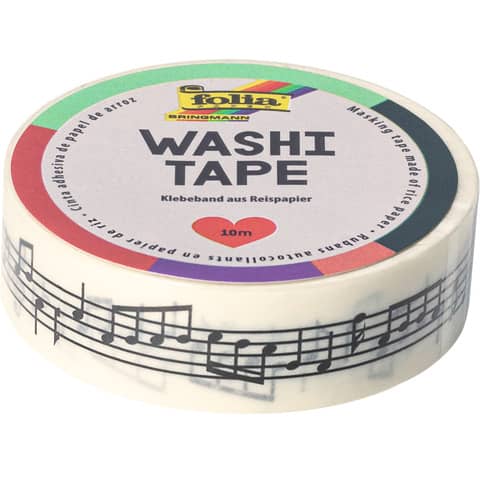 Washi-Tape, 15mmx10m, Bladmuziek