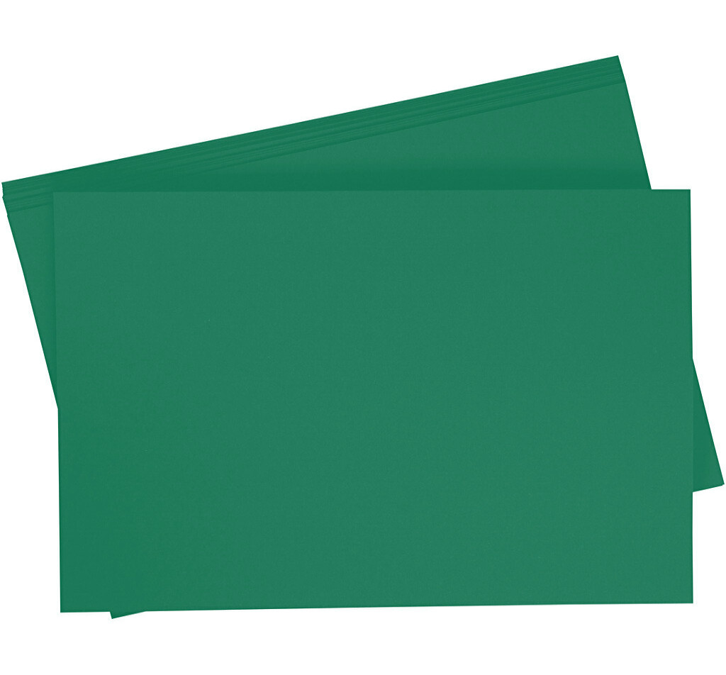 Carton affiche 380g/m², 48x68cm, 10 feuilles, vert foncé