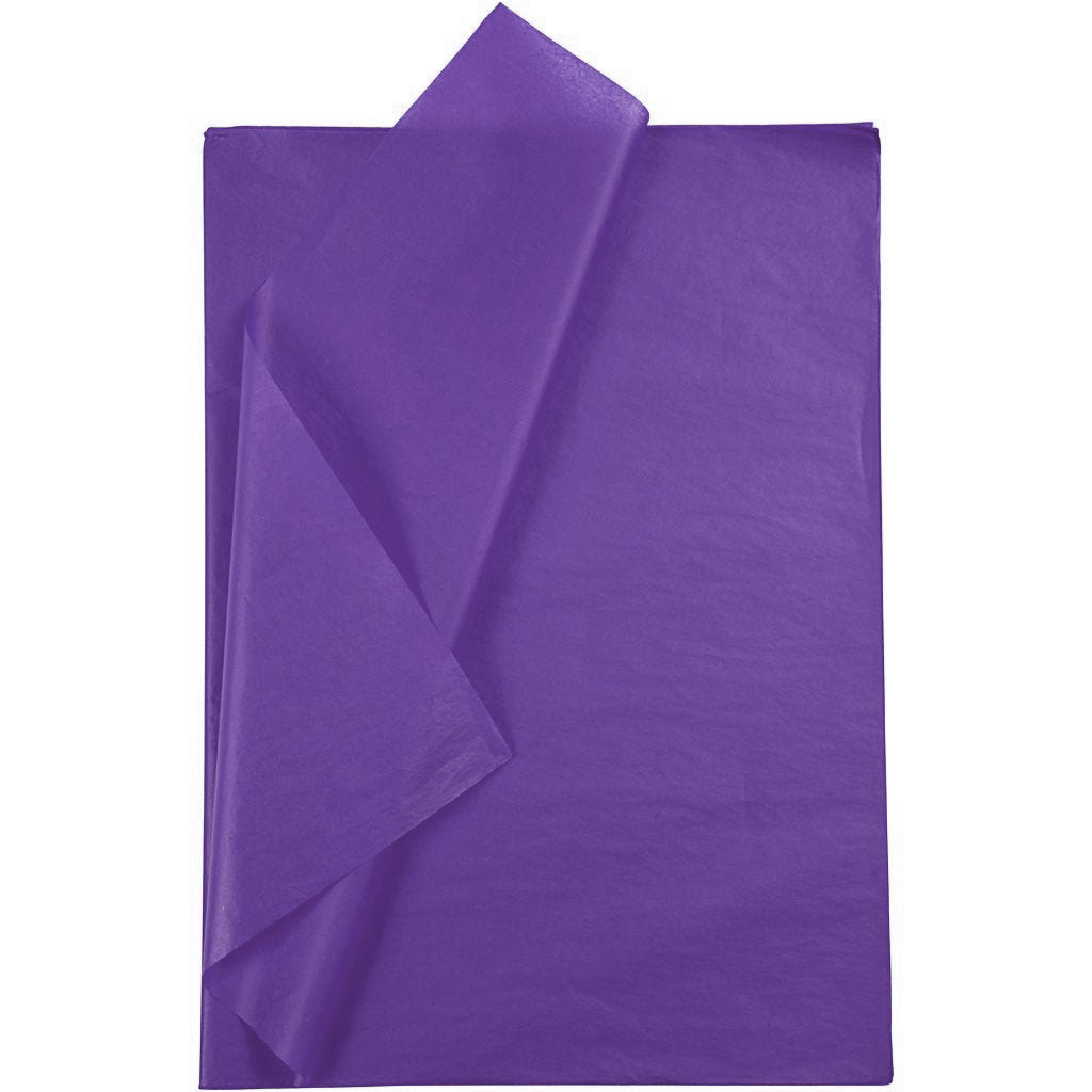 Papier de soie 20g/m², 50x70cm, 26 flles, violet