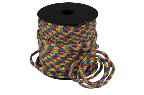 Paracord 4mm - 40m - Arc en ciel